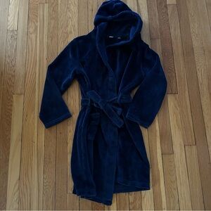 Lands’ End bathrobe in navy blue in size 14